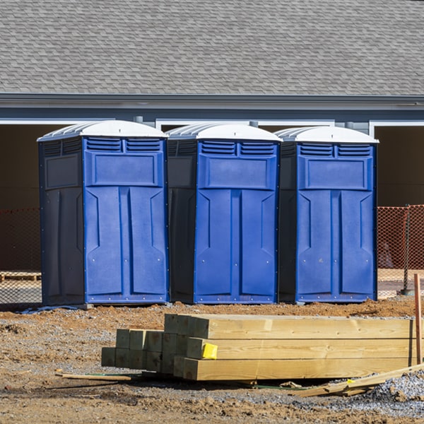 what is the maximum capacity for a single portable restroom in Oakbrook KY